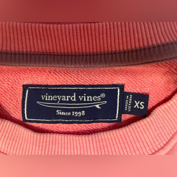 Vineyard Vines Pink Crewneck Sweatshirt - Women’s XS, 100% Cotton - Picture 2 of 6